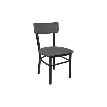 Bfm Seating Bristol Chair - Grade 4 Upholstered Seat & Back - Steel Frame - Sand Black Finish 4301CSTT023-SB