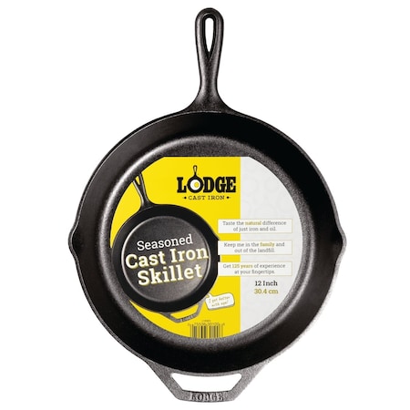Lodge 12'' Cast Iron Skillet with Assist Handle L10SK3