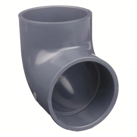 Zoro Select CPVC Elbow, 90 Degrees, Schedule 80, 8" Pipe Size, Socket x Socket 9806-080