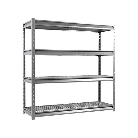 Zoro Select General Purpose Boltless Metal Shelving ATLAS722472-4G3000