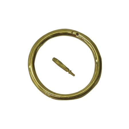 Neogen Bull Ring, Self-Piercing, Brass, 3-In. 7002