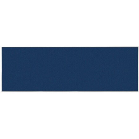 Aarco VIC Cork Bulletin Board w/ a Clear Satin Anodized Aluminum Frame, Blueberry 48''Hx144''W DW48144214