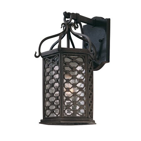 Troy Lighting Los Olivos 1 Light Wall Sconce 8.75 In. Textured Iron B2372-TRN