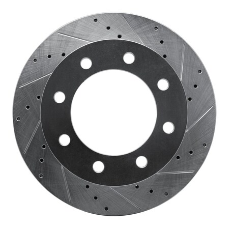 Dfc Premium Silver Drilled & Slotted Brake Rotor, Disc Brake Rotor, 631-54157R