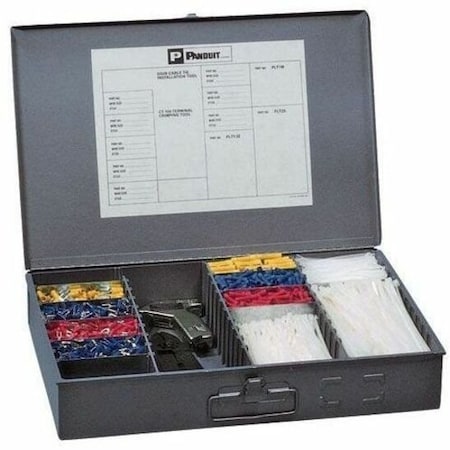 Panduit Cable Tie and Terminal Kit in Steel Box K-205