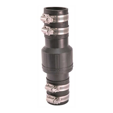 Boshart Industries 1-1/2 In Sump Pump Check Valve With 2 Boots BSC-150-SB