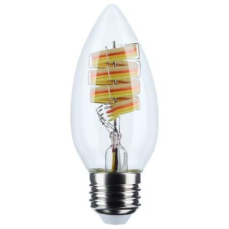 Nuvo 4 Watt B11 LED 2700K-5000K RGB/Tunable White Starfish IOT Clear Medium Base 120 Volt S11243