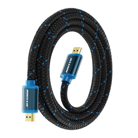 Maximm 10ft 4K Ultra HD Braided HDMI 2.0 Cable 18Gbps 4K60Hz HDR HDMI-4K10FT