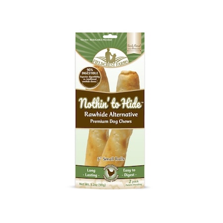 Fieldcrest Farms Nothin' to Hide Dog Chew Treat Rolls, Chicken Flavor, Small 5-In Pair 143