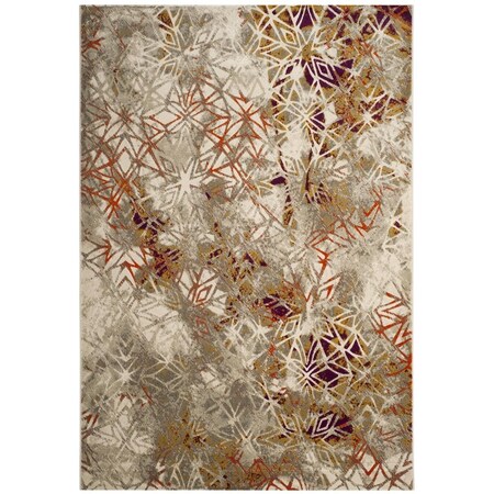 Safavieh Porcello Medium Rectangle RugsGrey & Purple 5 ft. 2 in. x 7 ft. 6 in. PRL7740B-5