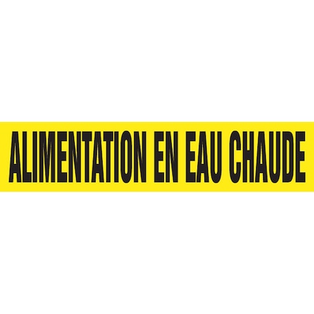 Accuform FRENCH PIPE MARKER ALIMENTATION EN CRPK431SSH