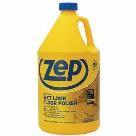 Zep Wet Look Floor Polish, 1 gal Bottle ZUWLFF128EA