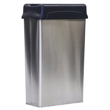 Witt Industries Modern, Rectangular Stainless Steel Wastebasket and Top 70HTSS