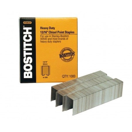 Bostitch Heavy Duty Premium Staples, Staples 130-165 Sheets, 13/16in - 1,000 Staples SB3513/16HC-1M