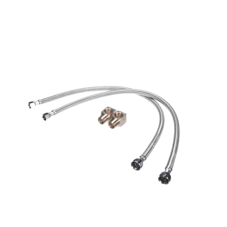 T&S Brass TandS Brass Water Inlet kit with 90 Degree Elbows, 1/2in NPT x 24in Long B-1105-KIT