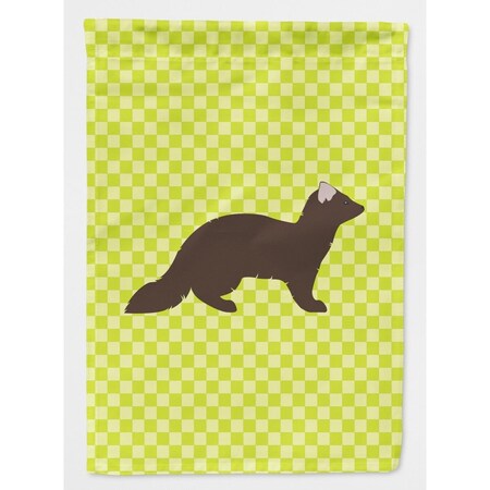 Carolines Treasures Sable Marten Green Flag Garden Size BB7695GF