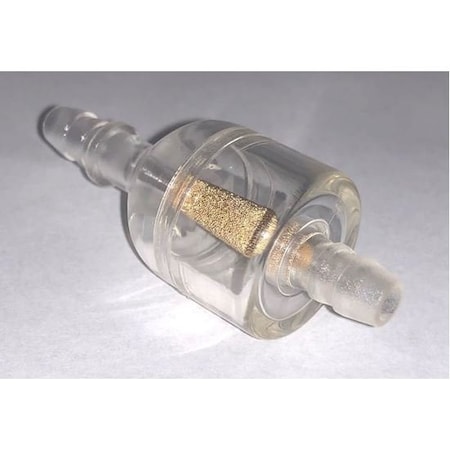Helix Racing Products Fuel Filter, 1/4In 6mm, Bullet Shape, Clear W/ Copper Pellet Sinter 118-9302