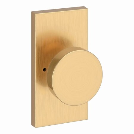 Baldwin Privacy Contemporary Knob and Contemporary 5in Rose with 6AL Latch and Dual Strike Lifetime PVCONCFR044
