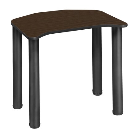 Regency Ferris Student Activity Desk, 26 in W X Wood, Metal, Black / Neo Walnut FSD2624NWBPBK