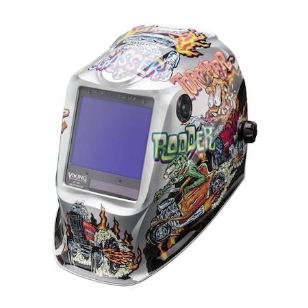 Lincoln Electric Welding Helmet, Viking 3350 Hot Rodders K4440-4