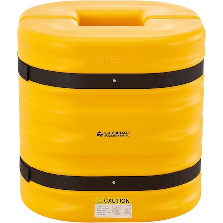 Global Industrial Column Protector, 8" Opening, 24" High, Yellow 670828YL