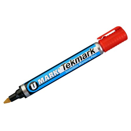 U-Mark Indelible Marking Pen Red, 12 PK 10901