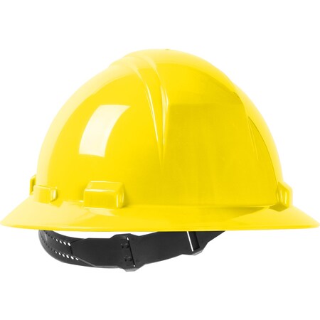 Dynamic Full Brim Hard Hat with HDPE Shell, 4-Point Textile Suspension and Pin-Lock Adjustment 280-HP641-02