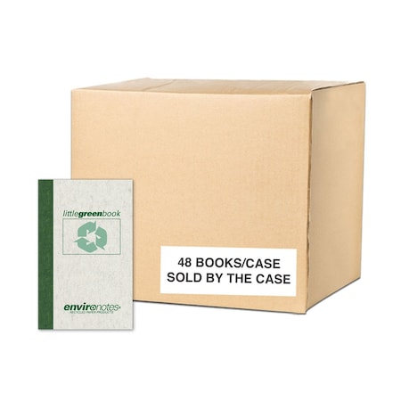 Roaring Spring Case of Memo Books, 60 sheets of 15 lb Smooth White Paper, 5"x3", Narrow Ruled, Grey Kraft Cover, PK48 77356cs