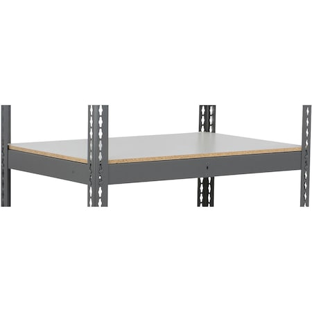 Global Industrial Extra Heavy Duty Boltless Shelving Additional Shelf, 48"W x 48"D, Laminate Deck 504258GY
