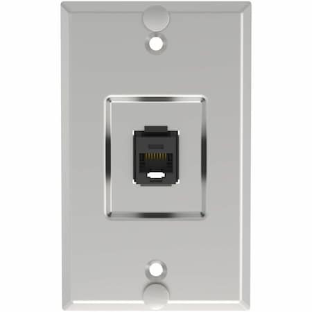 Panduit CAT6 WALL PHONE PLATE W/ JACK KWPK6