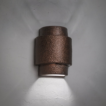 Luxury Lighting Hammerman 13.5 in Tall Ceramic Outdoor Wall Light, Rubbed Copper Paint Finish, 2PK (2) HM129-ACop-ud-7
