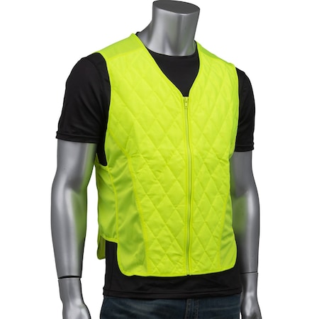 Ez-Cool Evaporative Cooling Vest Contoured with Zipper 390-EZ101/S