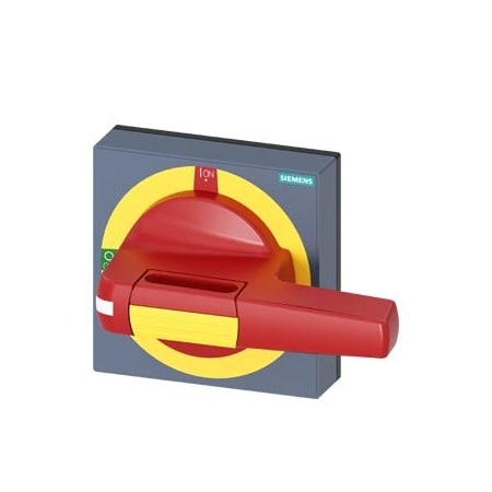 Siemens handle with masking plate EMERGENCY-STOP size 100 x 100 for shaft 8 x 8 8UD1841-2AF05