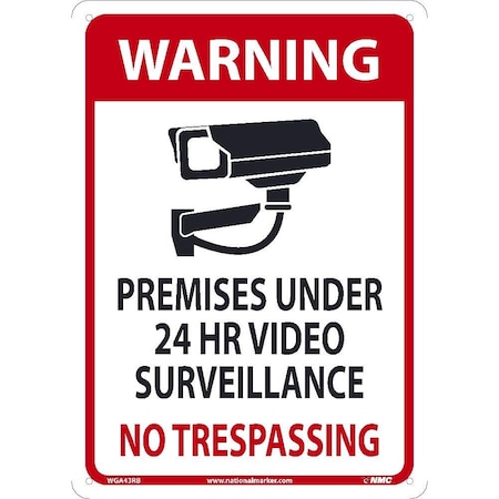 Nmc Warning 24 Hour Video Sign, WGA43RB WGA43RB