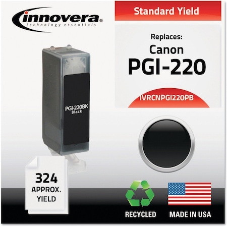 Innovera Ink Cartridge, Black, Canon, Max. Page 324 IVRCNPGI220PB