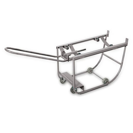 Pucel EZY-DOWN Drum Cradle with Rollers, 31 in W x 18 in H x 18 in D, Black EBR-18CR