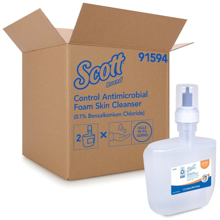 Kleenex Kleenex Foam Skin Cleanser Antimicrobial 1.2L Clear Unscented 91594