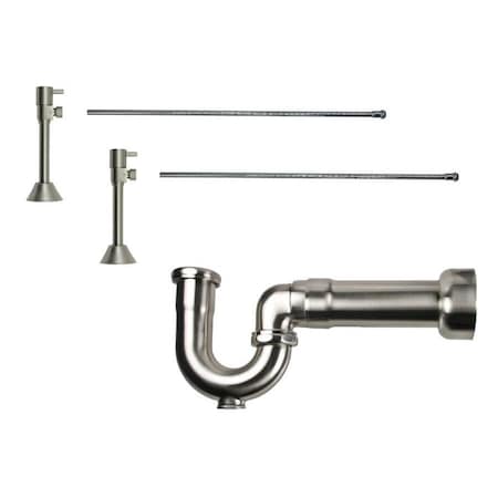 Mountain Plumbing Lavatory Kit - Lever Handle 1/4 Turn Valve (MT516L) Angle Sweat in Satin Gold MT5170L-NL/SG