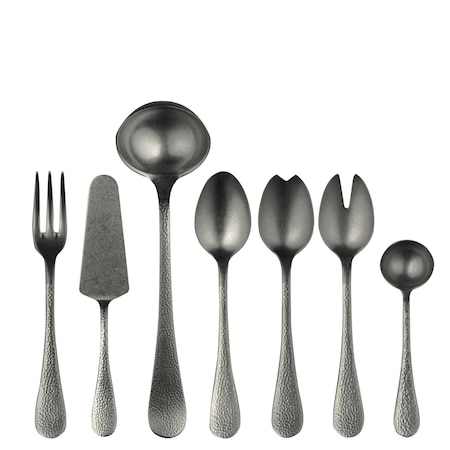 Mepra Epoque Pewter Black Gold Serving Set - 7 Pcs. 10682207PON