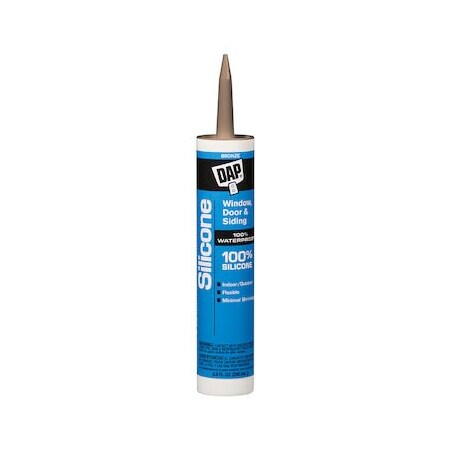 Dap 100 Percent Silicone Rubber Sealant, 9.8 oz Capsule/Cartridge, Clear 7079808641