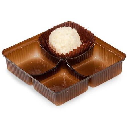 Nashville Wraps Brown Candy Trays, 3-1/2 x 3-1/2 x 1, 500PK M2804C