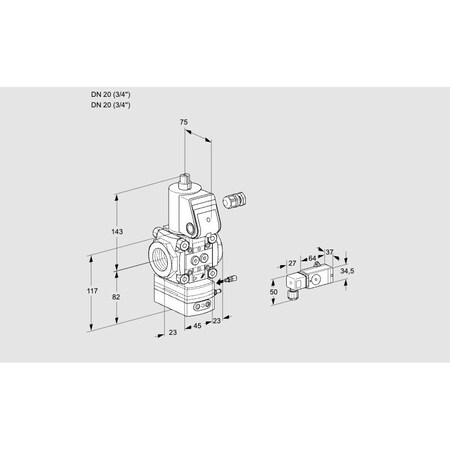 Honeywell Kromschroder VAG120R/NWAE KS88004290