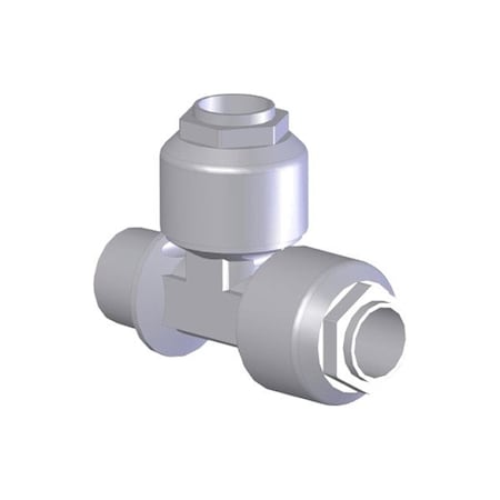 Smc High Purity Fitting, Adapter, PFA, Tee LQ1R5C-M
