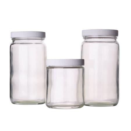 Wheaton Safety Coated Straight Sided Jar, C, PK 12 W217926