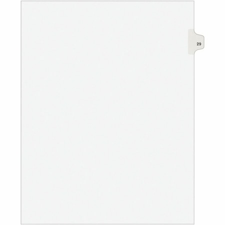 Avery Dennison INDEX, SD, LTR, WHT, 29, 25PK 01029