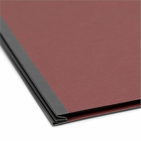 Zoro Select Pressboard Folder, 4 Section, Red, PK10 13775