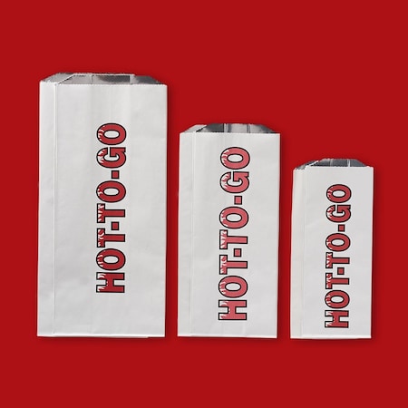 Emi Yoshi Foil Lined Bag 5" x 3 3/4" x 12" Quart Plain 8B-4