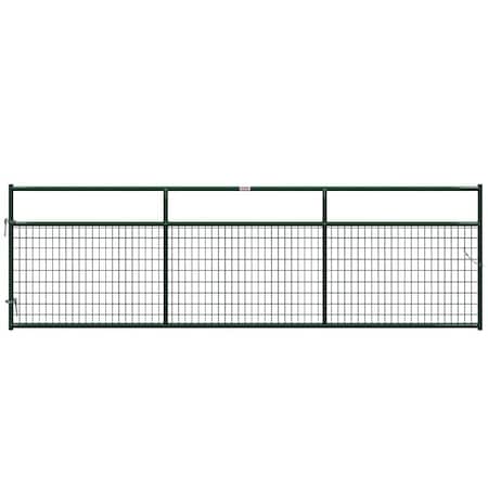 Behlen Country Wire-Filled Gate, 168 in W Gate, 50 in H Gate, 6 ga Mesh Wire, 2 x 4 in Mesh, Green 40132142