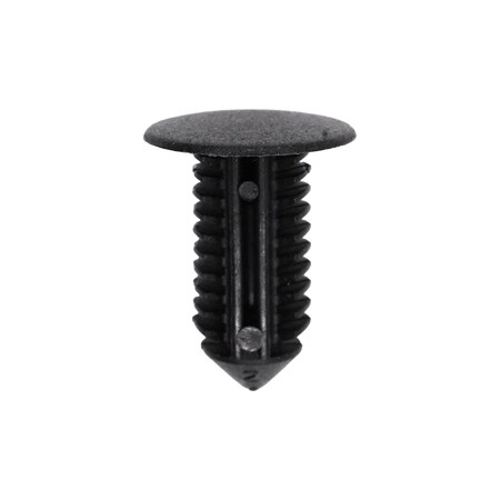 Auveco Retainer; Head Diameter: 16mm, Stem Diameter: 9mm, Stem Length: 20mm, Black Nylon, 15PK 21912