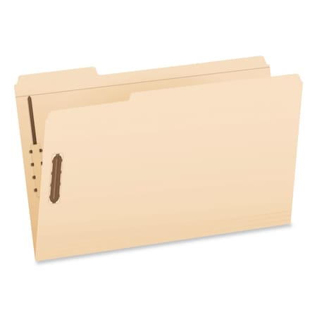 Pendaflex Manila Fastener Folders, 1/3-Cut Tab: Assorted, Expands 0.75", 2 Fasteners, Legal Size, Manila, 50PK 1007067